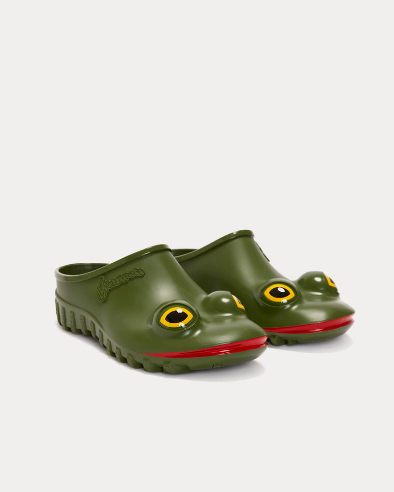 JW Anderson x Wellipets Frog Loafer Green Slip Ons - 3