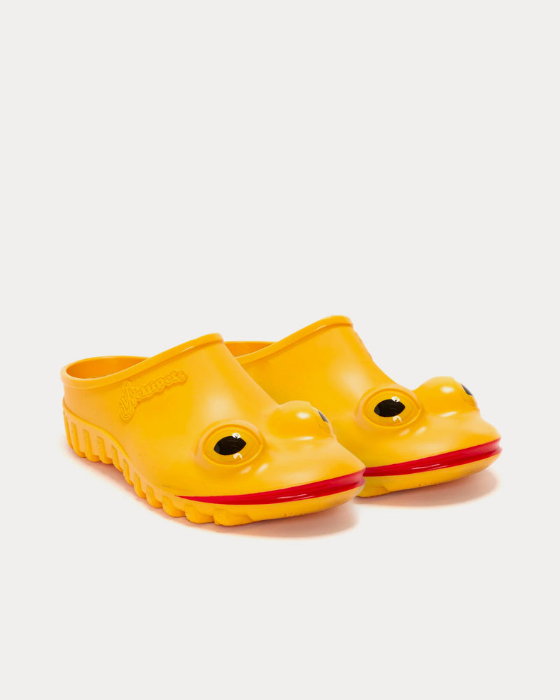 JW Anderson x Wellipets Frog Loafer Yellow Slip Ons - 3