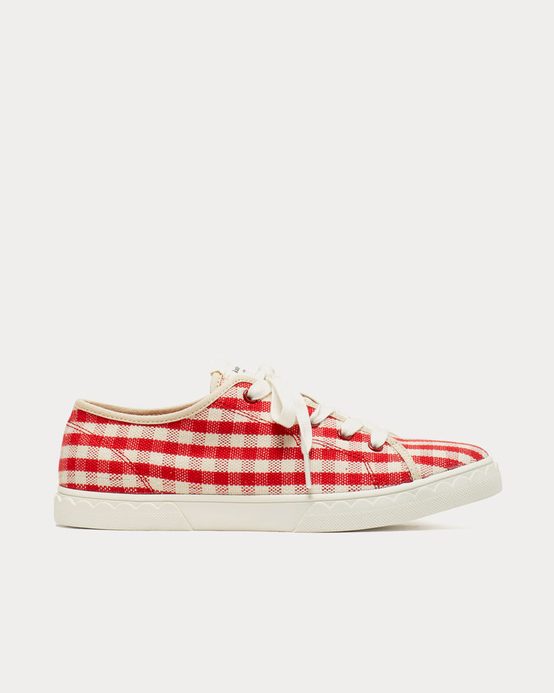 Kate Spade Vale Gingham Lava Falls Low Top Sneakers - 1