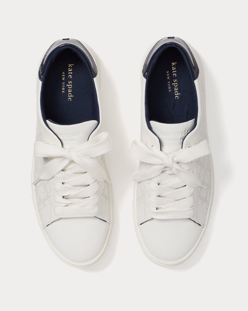 Buy Kate Spade New York Leather Panelled Low-top Sneakers - White At 49%  Off | Editorialist