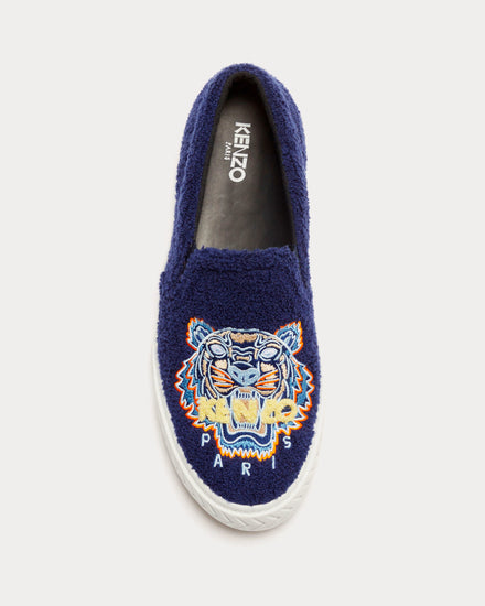 Kenzo Men's 'Tiger Towel' K-Skate Midnight Blue Slip On