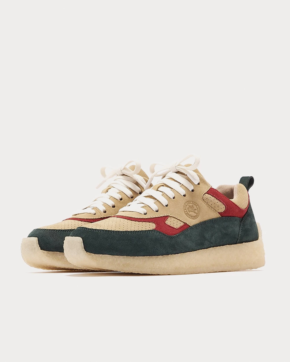 Clarks x Kith - Lockhill Suede Teal Maple Combination Low Top Sneakers