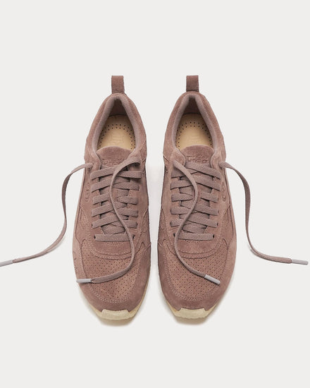 Clarks x Kith Lockhill Suede Mauve Low Top Sneakers - 3