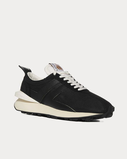 Lanvin Bumpr Mesh & Leather Black Low Top Sneakers - 2