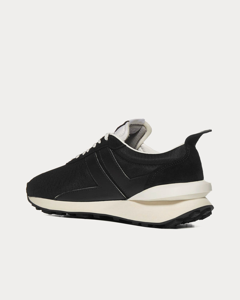 Lanvin Bumpr Mesh & Leather Black Low Top Sneakers - 3