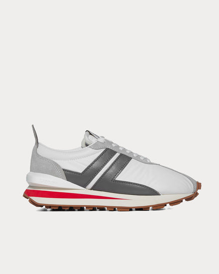 Lanvin Nylon BumpR White / Dark Grey Low Top Sneakers - 1