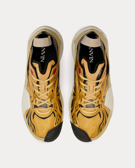 Lanvin Men's Mesh Flash-X Ecru Low Top Sneakers & Trainers