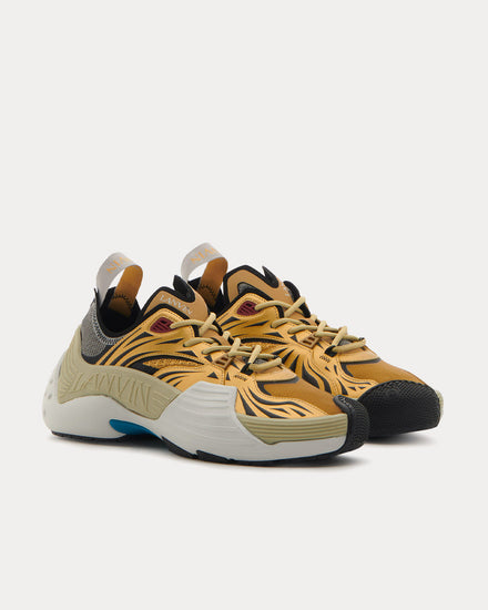Lanvin Mesh Flash-X Ecru Low Top Sneakers - 3