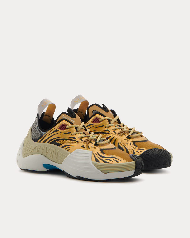 Lanvin Mesh Flash-X Ecru Low Top Sneakers - 3
