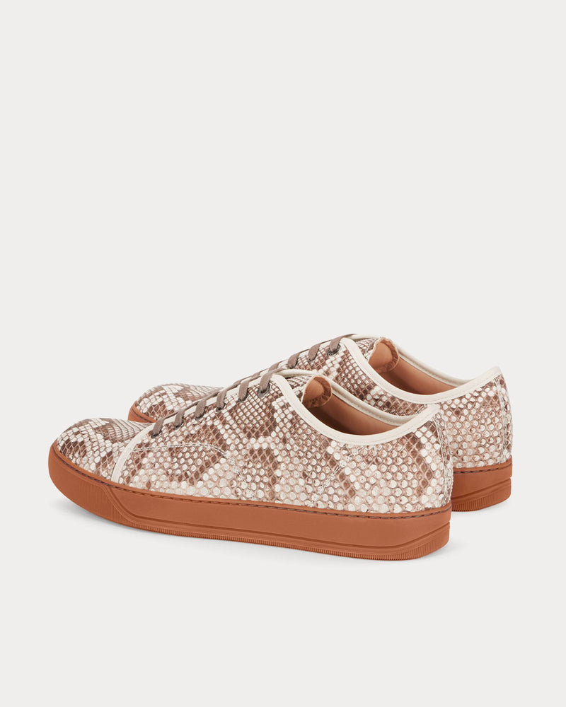 Lanvin PYTHON DBB1 Beige Low Top Sneakers - 2
