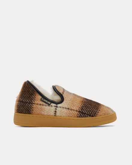 Lanvin Cosy Beige / White Slip Ons - 1