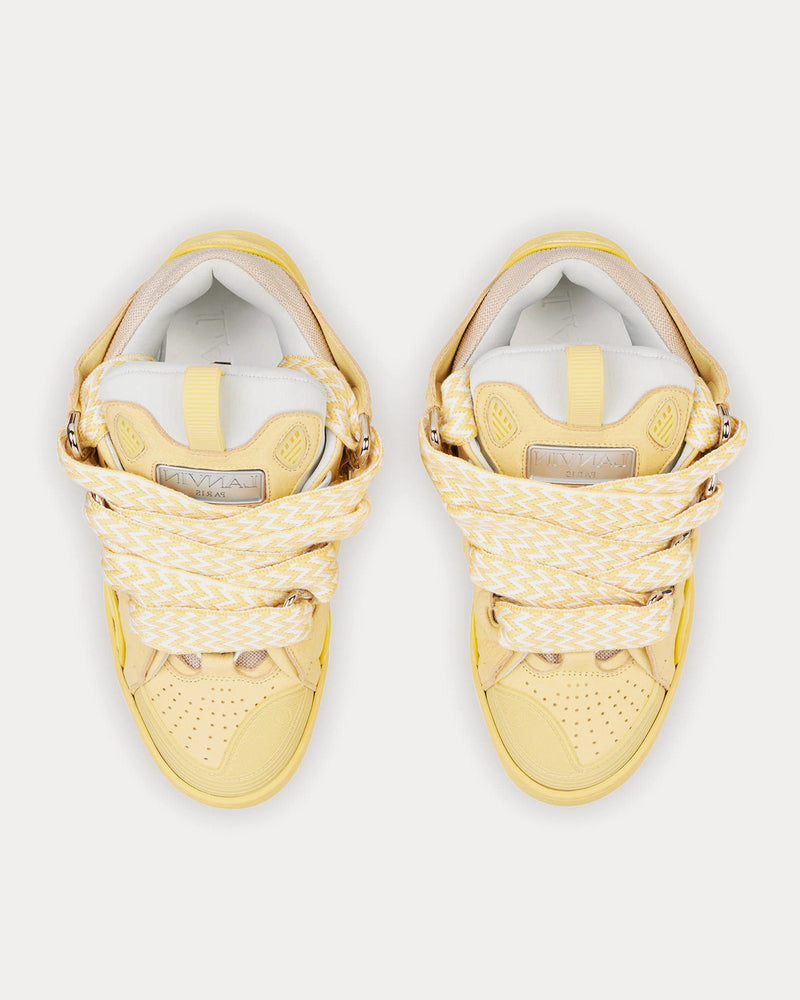 Lanvin Curb Leather Corn Low Top Sneakers - 2