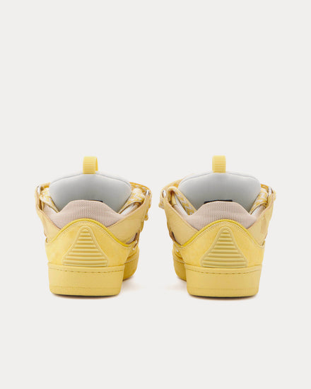 Lanvin Curb Leather Corn Low Top Sneakers - 4