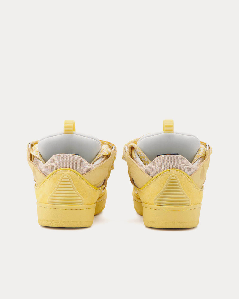 Lanvin Curb Leather Corn Low Top Sneakers - 4