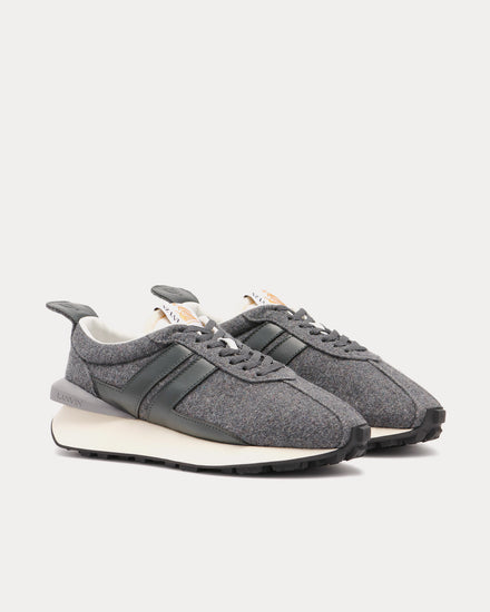 Lanvin Bumpr Felt Dark Grey Low Top Sneakers - 3
