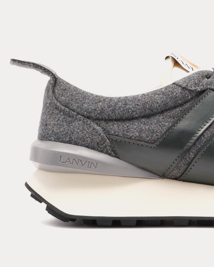 Lanvin Bumpr Felt Dark Grey Low Top Sneakers - 5