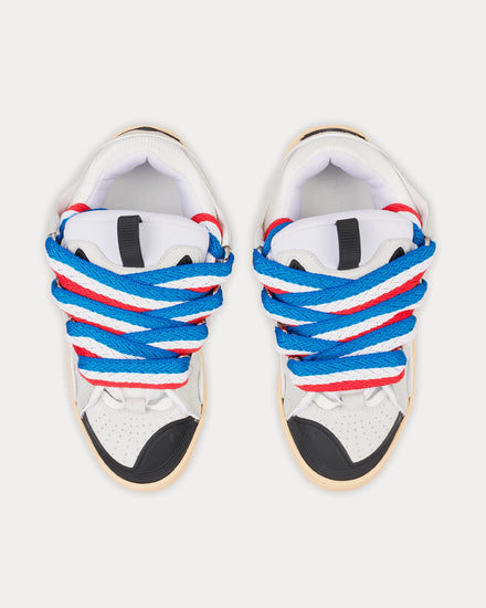 Lanvin World Cup Curb Leather White Low Top Sneakers - 2