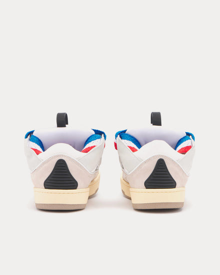 Lanvin World Cup Curb Leather White Low Top Sneakers - 4