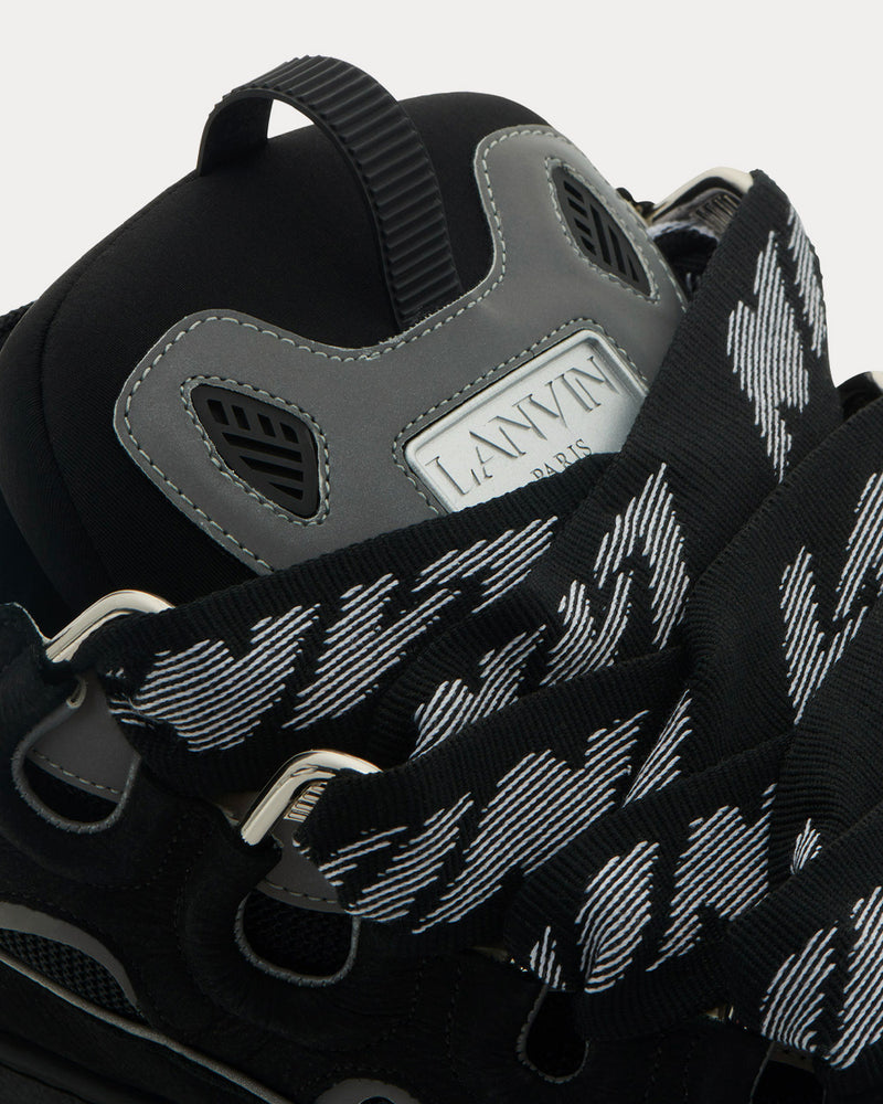 Lanvin Curb Leather Black Low Top Sneakers - 5
