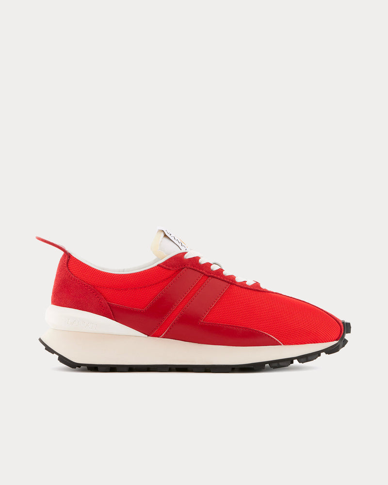 Lanvin Nylon BumpR Red Low Top Sneakers - 1