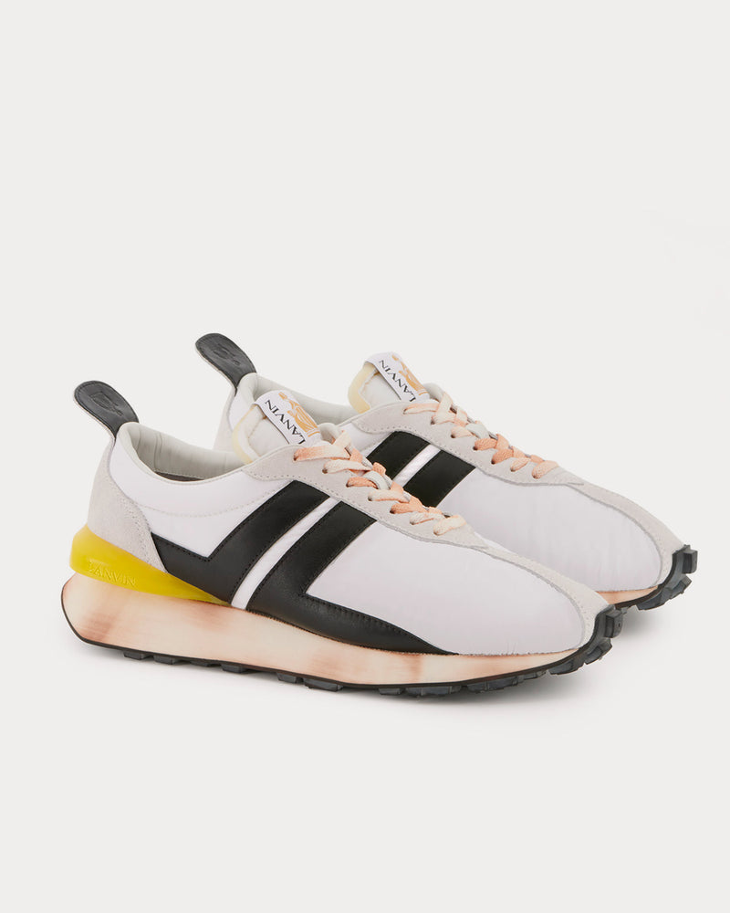 Lanvin Nylon BumpR White Low Top Sneakers - 2