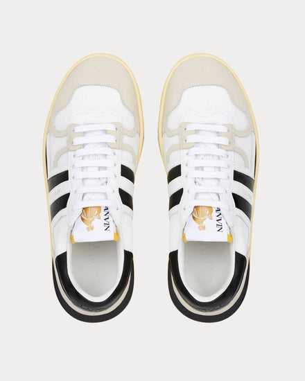 Lanvin Mesh Clay White / Black Low Top Sneakers - 3