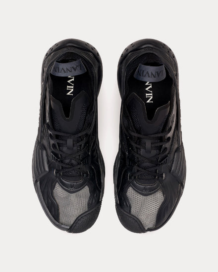 Lanvin Mesh Flash-X Black Low Top Sneakers - 2