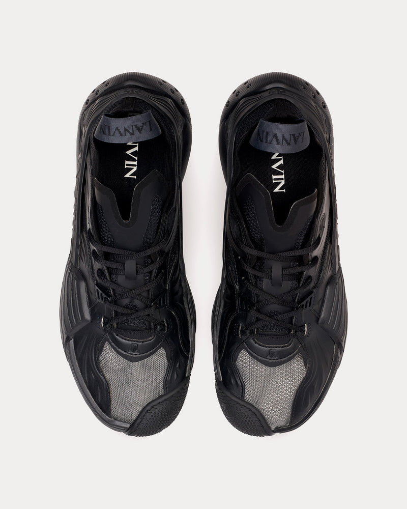 Lanvin Mesh Flash-X Black Low Top Sneakers - 2