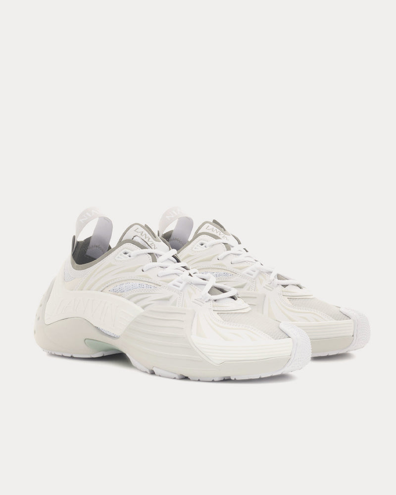 Lanvin Mesh Flash-X White Low Top Sneakers - 3