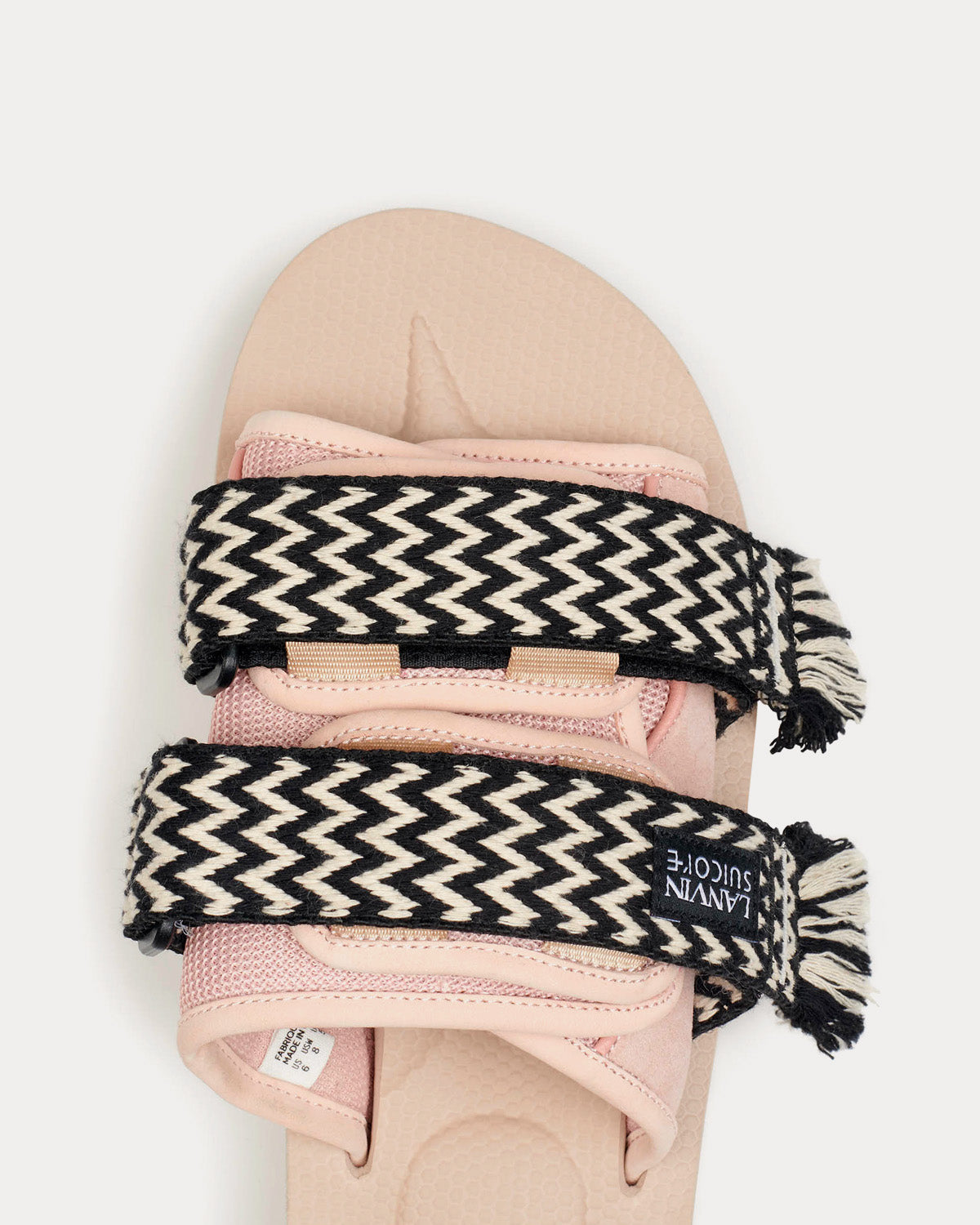 Lanvin x Suicoke - Pale Pink Nubuck Sandals