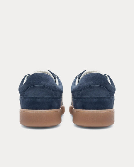 Les Deux Walt Suede Army Dark Navy / Ivory Low Top Sneakers - 4