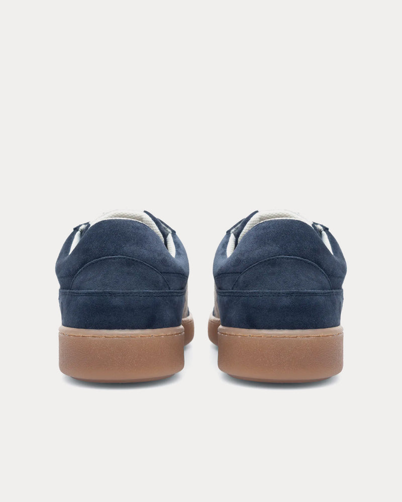 Les Deux Walt Suede Army Dark Navy / Ivory Low Top Sneakers - 4