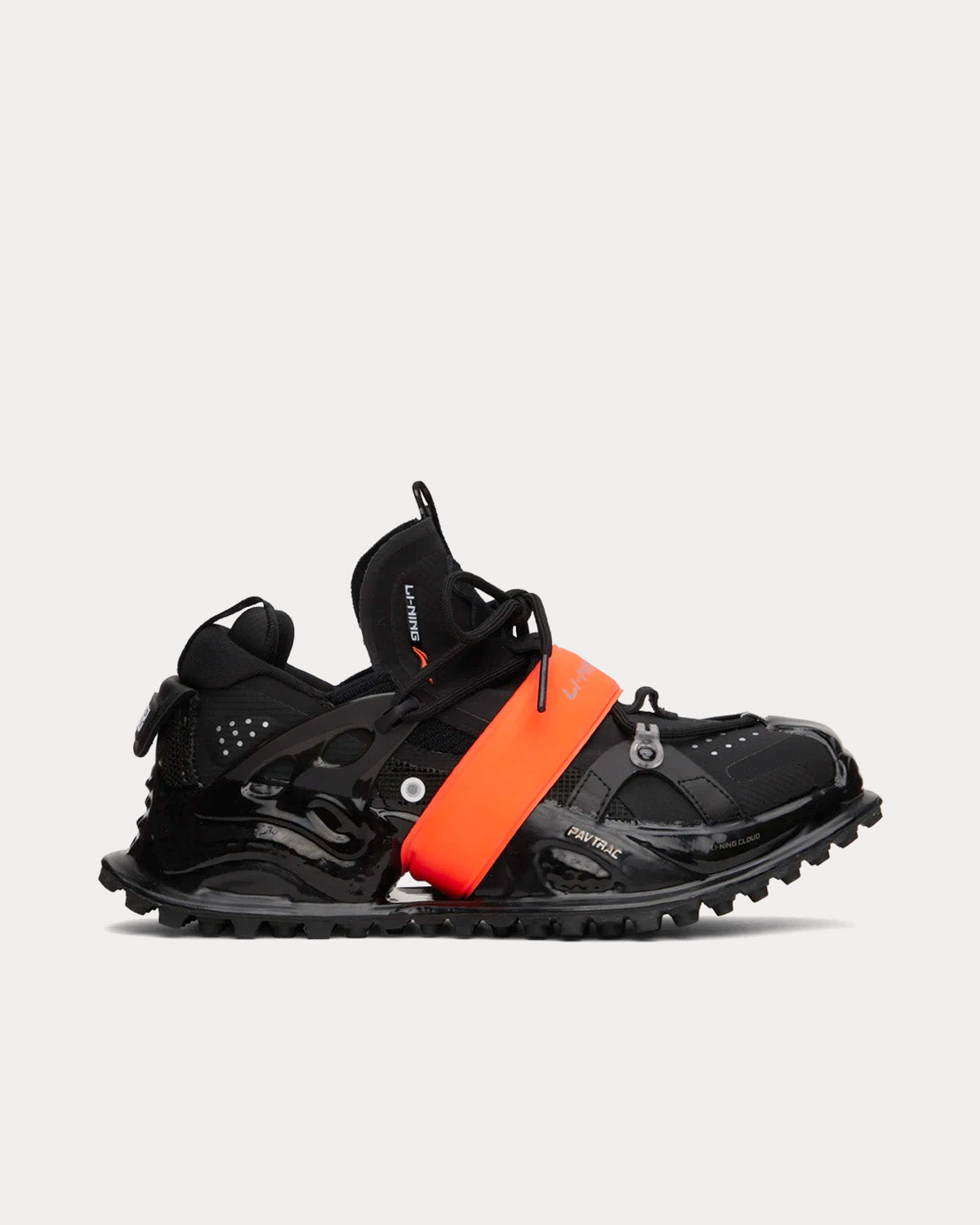 Li-Ning - Halo Black / Orange Low Top Sneakers