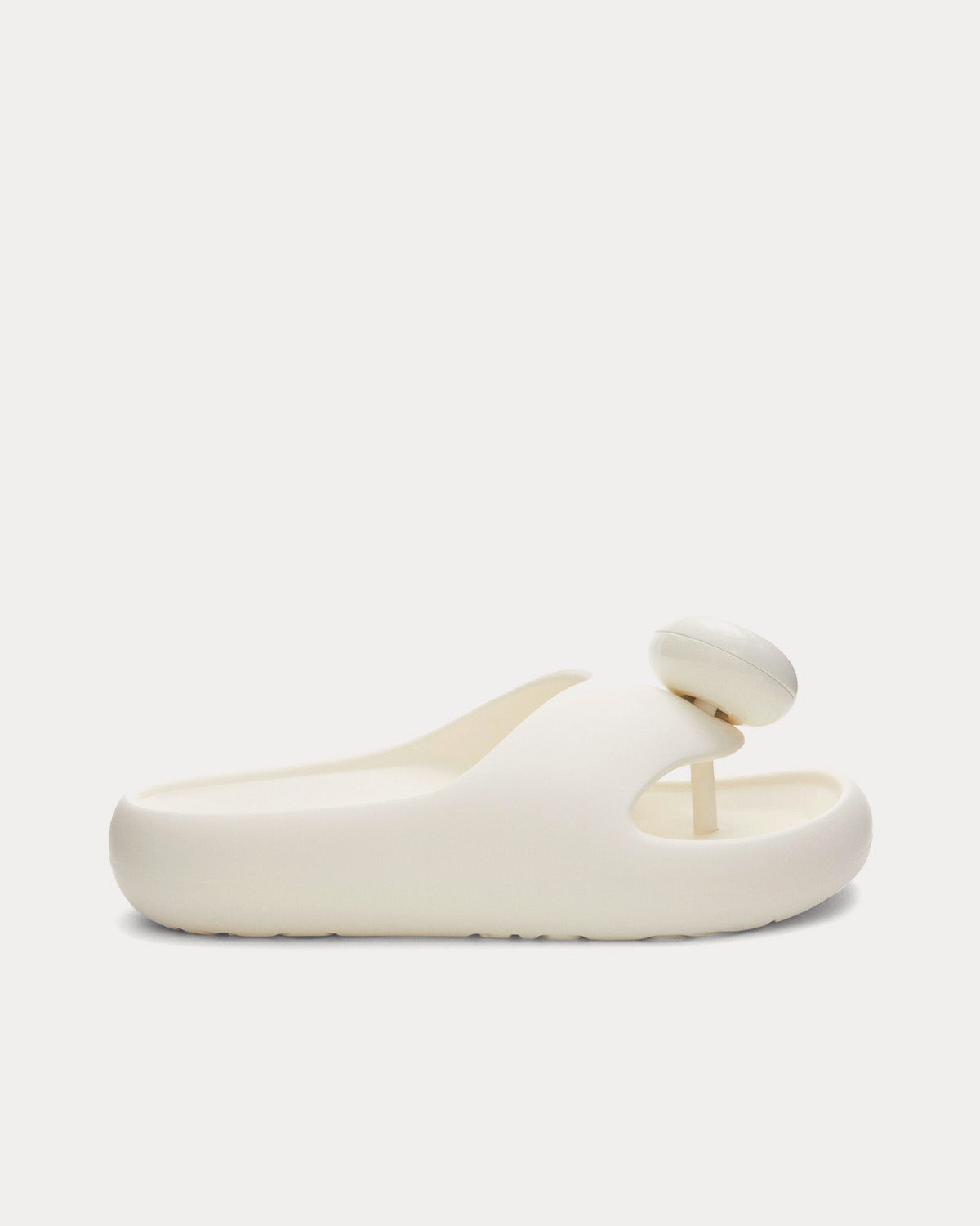 サンダル LOEWE  Flip Flops Men Rubber White Loewe Paula's Ibiza Bubble rubber thong sandals Loewe