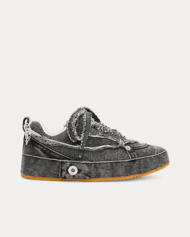 Loewe Deconstructed Sneaker in Denim Washed Grey Low Top Sneakers