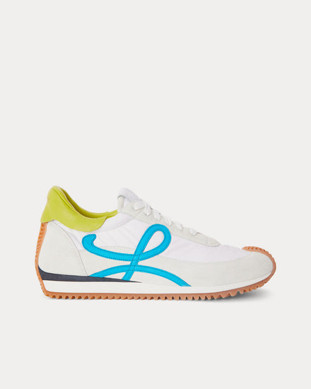Loewe Flow Runner in Nylon & Suede White / Multi Low Top Sneakers - 1