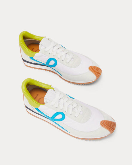 Loewe Flow Runner in Nylon & Suede White / Multi Low Top Sneakers - 2