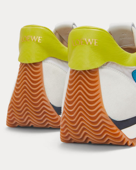 Loewe Flow Runner in Nylon & Suede White / Multi Low Top Sneakers - 4