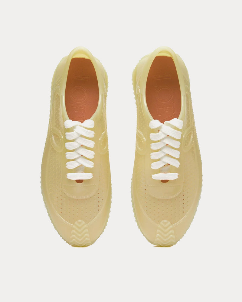 Loewe Flow Runner in Recycled PVC Light Yellow Low Top Sneakers - 2