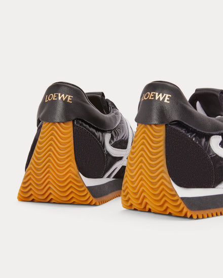 Loewe Padded Flow Runner in Nylon & Suede Black Low Top Sneakers - 4