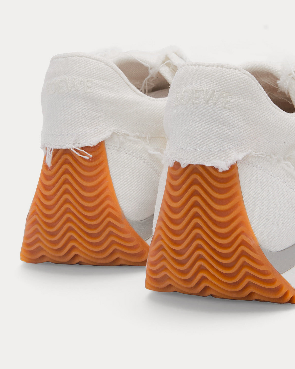 Loewe - Flow Runner in Denim White Low Top Sneakers