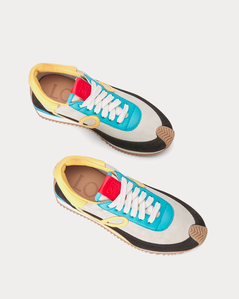 Loewe Flow Runner Suede Soft White / Black Low Top Sneakers - 2