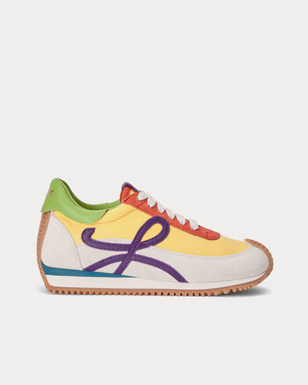 Loewe Flow Runner Suede Yellow / Multicolour Low Top Sneakers - 1