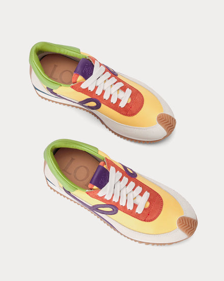 Loewe Flow Runner Suede Yellow / Multicolour Low Top Sneakers - 2