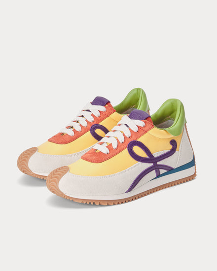 Loewe Flow Runner Suede Yellow / Multicolour Low Top Sneakers - 3