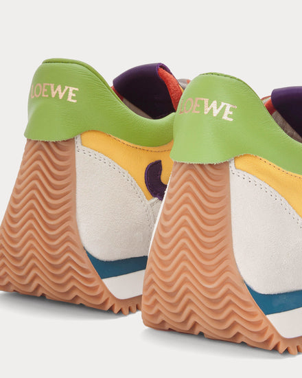 Loewe Flow Runner Suede Yellow / Multicolour Low Top Sneakers - 4