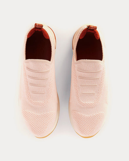Loro Piana 360 LP Flexy Virgin Wool Chintz Rose Slip On Sneakers - 2