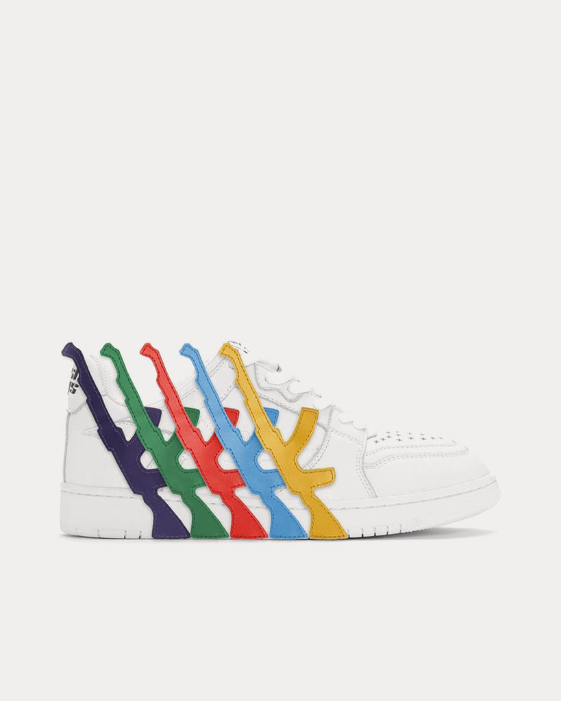 Lost Boys Velcros White / Multi Low Top Sneakers - Sneak in Peace