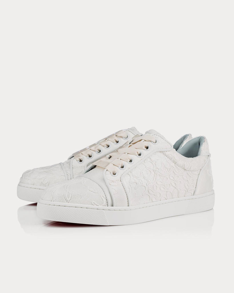 Christian Louboutin Viera Orlato Off White Low Top Sneakers