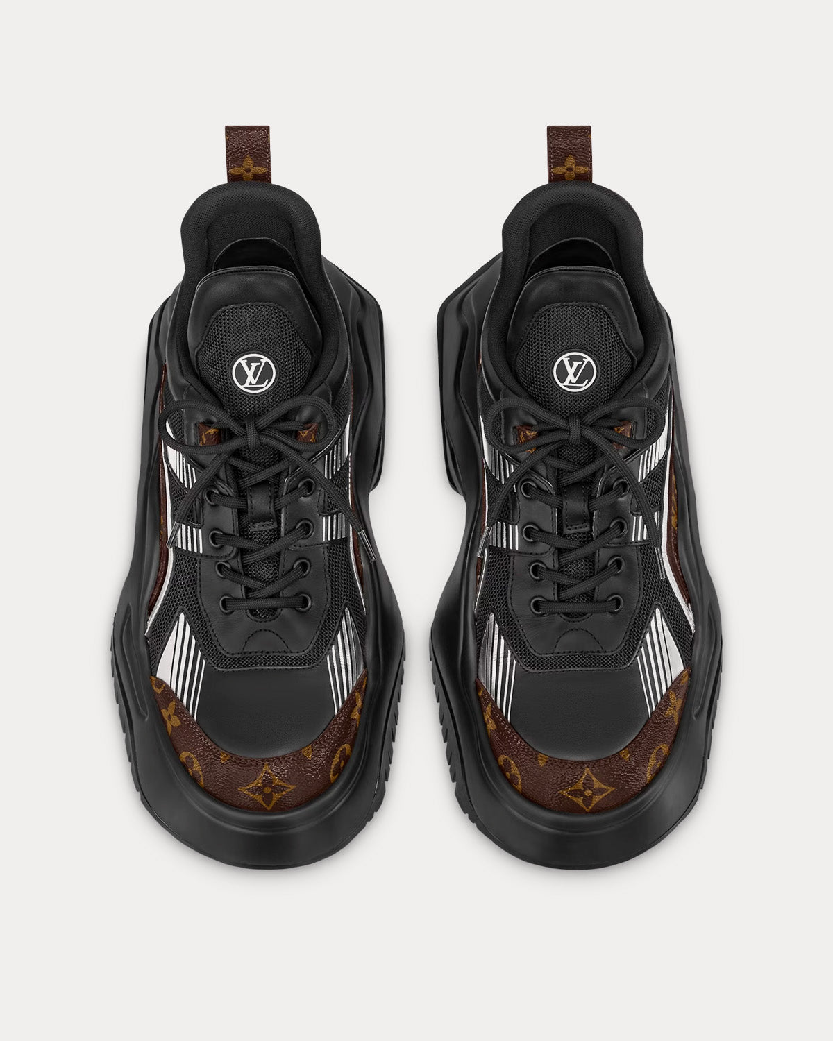 Louis Vuitton - LV Archlight 2.0 Platform Patent Monogram / Black Low Top Sneakers